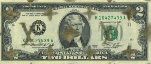 Original US Dollar 2$ – DEATH N.Y.C