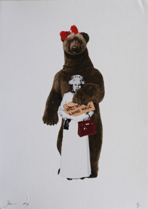 The Queen will work for living wage (bear) – DEATH N.Y.C