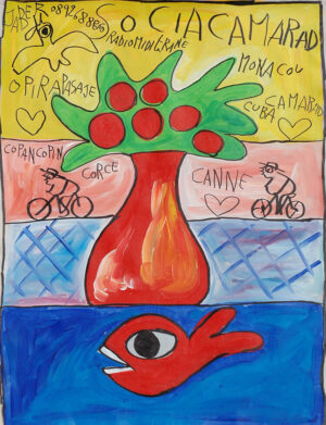 Fleurs rouges dans un vase rouge – JABER