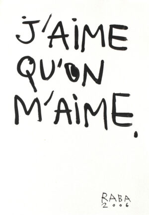 J&rsquo;aime… – RABA