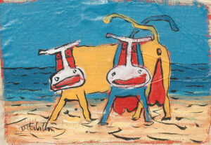 Les deux soeurs à la plage – HERBILLON Denis