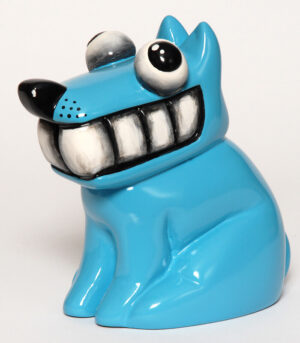 Chien assis (Bleu) – VIGOROSO Bruno
